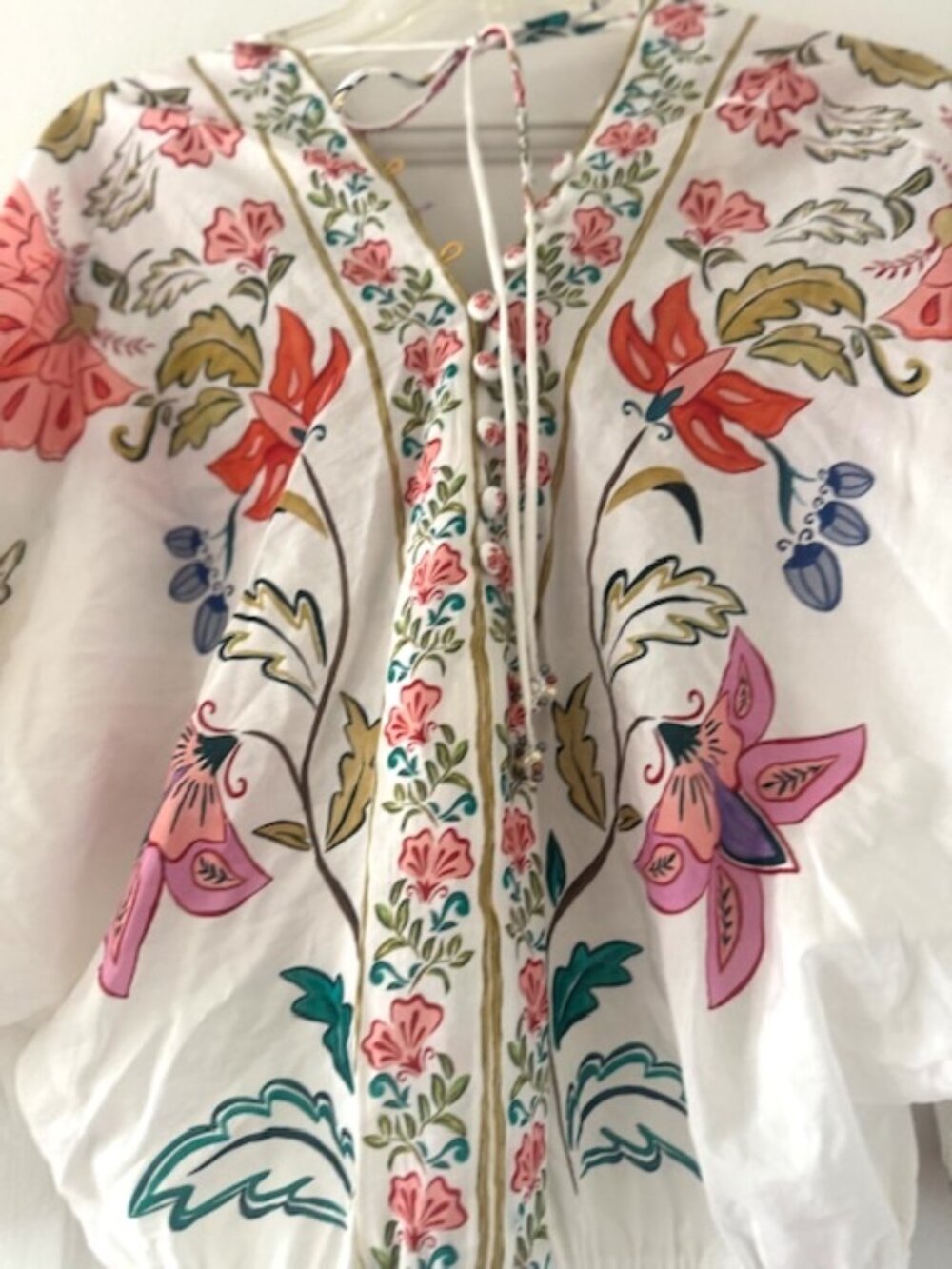 FARM Rio Off-White Insects Floral Bodysuit - Picture 12 of 13